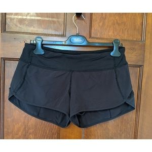 Lululemon Black Speed Shorts